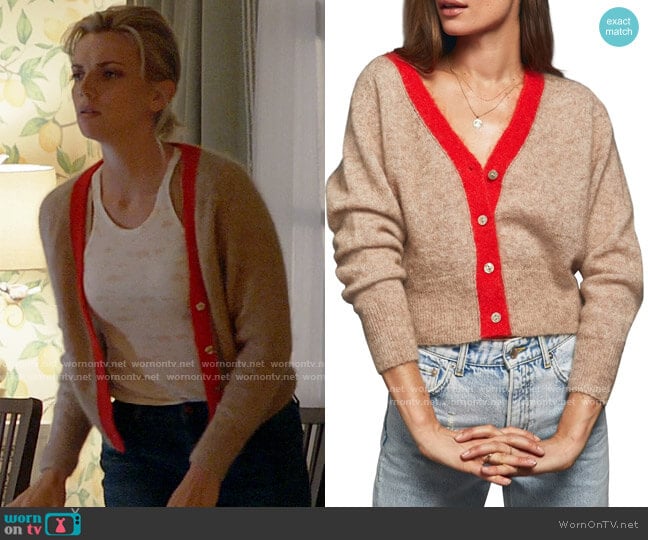 Anine Bing Mason Cardigan worn by Sylvie Brett (Kara Killmer) on Chicago Fire