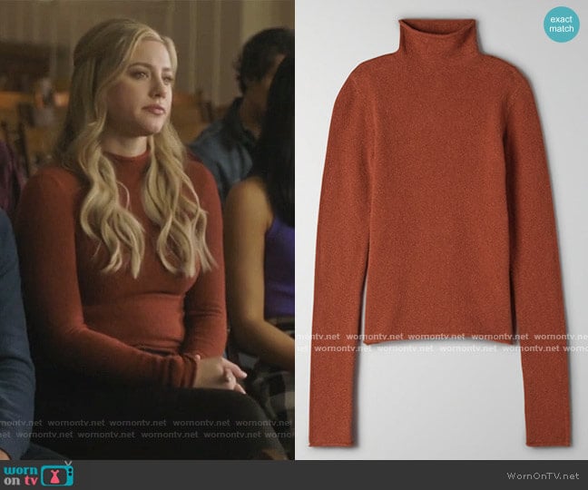 Darling Sweater by Aritzia worn by Betty Cooper (Lili Reinhart) on Riverdale