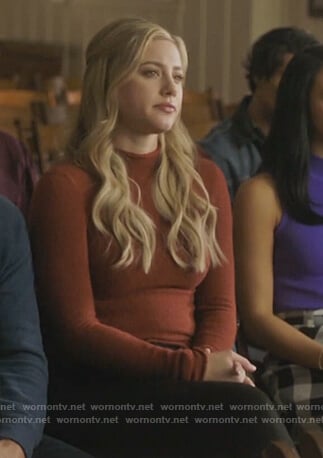 Betty’s brown turtleneck sweater on Riverdale