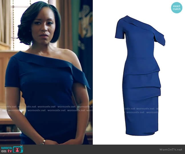 Chiara Boni La Petite Robe Arabela Dress worn by Charley Bordelon West (Dawn-Lyen Gardner) on Queen Sugar