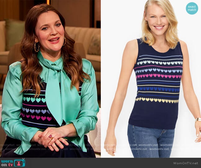 Charming Shell by Talbots worn by Drew Barrymore on The Drew Barrymore Show