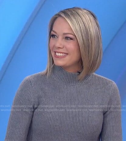 Dylan’s grey ribbed sweater dress on Today