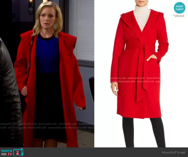 WornOnTV: Belle’s red hooded wrap coat on Days of our Lives | Martha ...