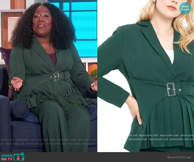 WornOnTV: Sheryl’s green belted blouse on The Talk | Sheryl Underwood ...