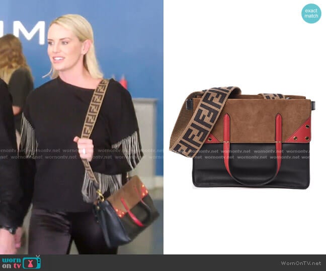 Flip Small Grace Leather Tote Bag by Fendi worn by Whitney Rose  on The Real Housewives of Salt Lake City