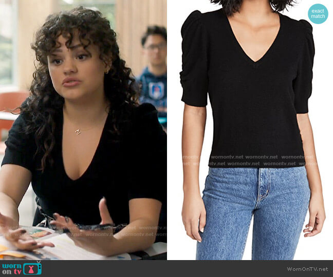 Frame Frankie Sweater worn by Maggie Vera (Sarah Jeffery) on Charmed