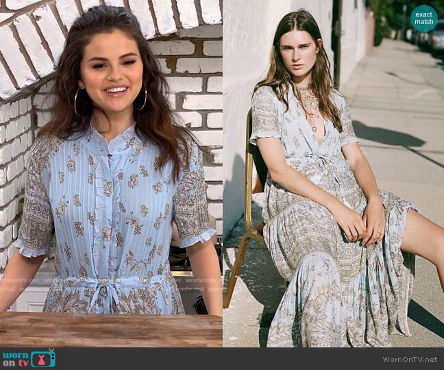 Free People Rare Feelings Maxi Dress worn by Selena Gomez  on Selena + Chef