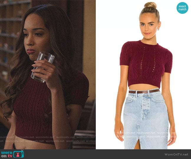 Short + Sweet Brami Top by Free People worn by Erinn Westbrook on Riverdale worn by Tabitha Tate (Erinn Westbrook) on Riverdale