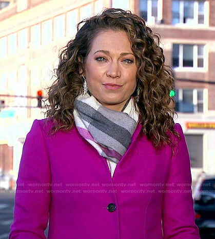 Ginger’s pink coat on Good Morning America