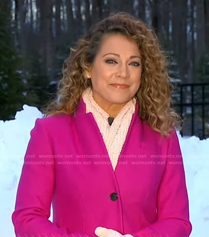 Ginger’s pink coat on Good Morning America