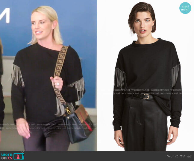 Sweatshirt With Ball Chains by H&M worn by Whitney Rose  on The Real Housewives of Salt Lake City
