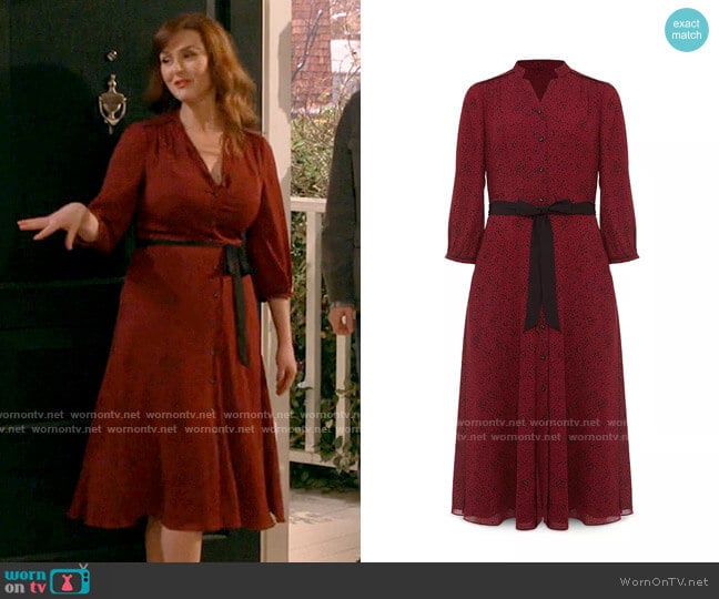 Hobbs Cece Belted Shirtdress worn by Julia (Sara Rue) on B Positive