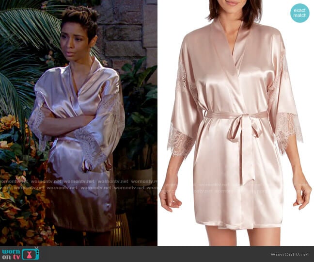 In Bloom by Jonquil Picture Perfect Short Wrap worn by Elena Dawson (Brytni Sarpy) on The Young and the Restless