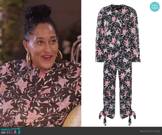 Gigi printed cotton jumpsuit by Isabel Marant worn by Rainbow Johnson (Tracee Ellis Ross) on Black-ish