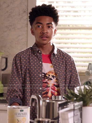 Jack’s floral print shirt on Black-ish