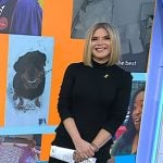 Jenna's black ruffled midi dress on Today