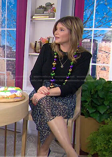 Jenna’s floral ruched skirt on Today