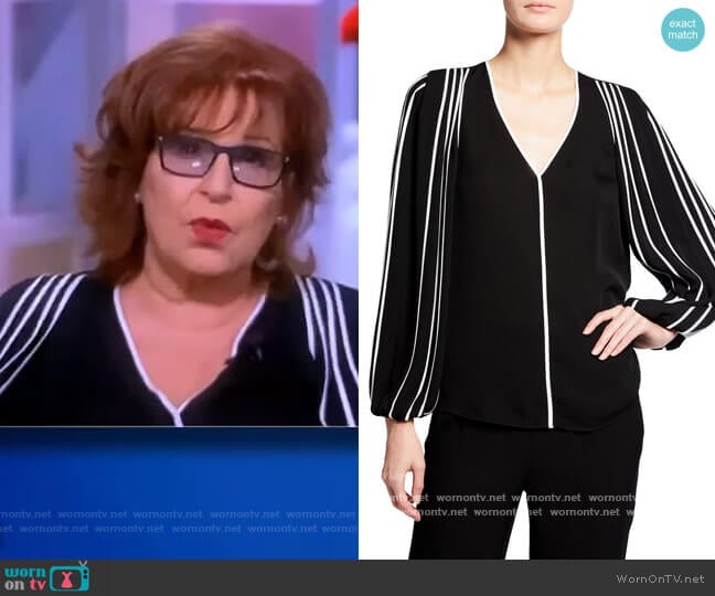 Marni Contrast Silk Blouse by Kobi Halperin worn by Joy Behar on The View