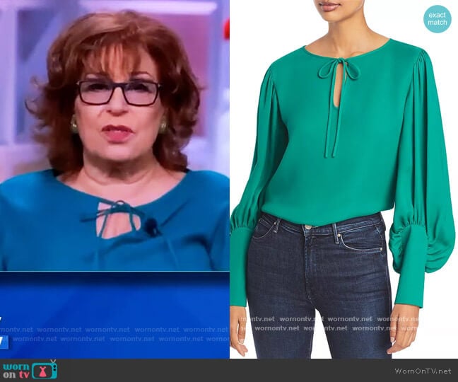 Izabel Blouse by Lafayette 148 worn by Joy Behar on The View