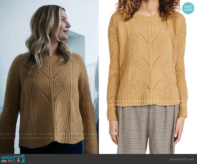 Dasher Stich Crew Sweater by Madewell worn by Nicolette Nevin (Emily VanCamp) on The Resident