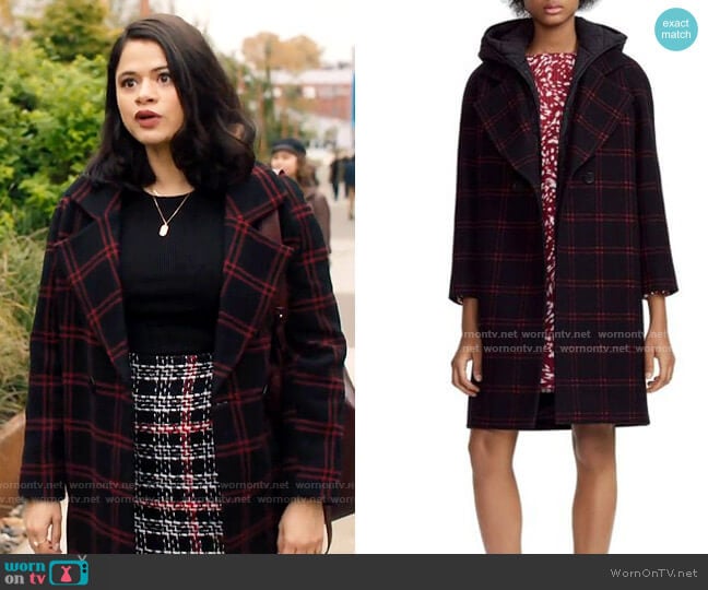 Maje Gloz Coat worn by Mel Vera (Melonie Diaz) on Charmed