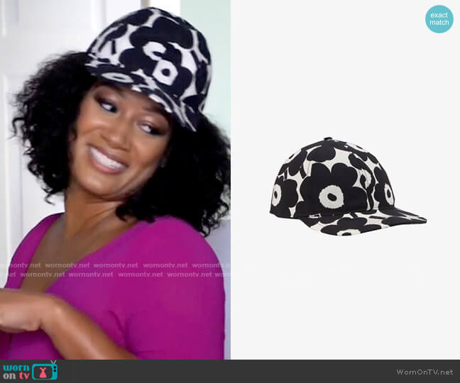 Marimekko Halko Mini Unikko Cap worn by Fatima (Crystal Hayslett) on Tyler Perrys Sistas