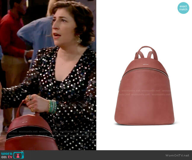 Matt & Nat Aries Backpack worn by Kat Silver (Mayim Bialik) on Call Me Kat