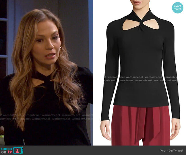Twist Neck Pullover by Milly worn by Ava Vitali (Tamara Braun ) on Days of our Lives