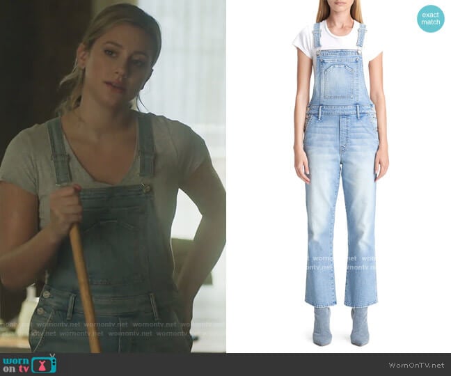 The Tripper Straight Leg Denim Overalls by Mother worn by Betty Cooper (Lili Reinhart) on Riverdale