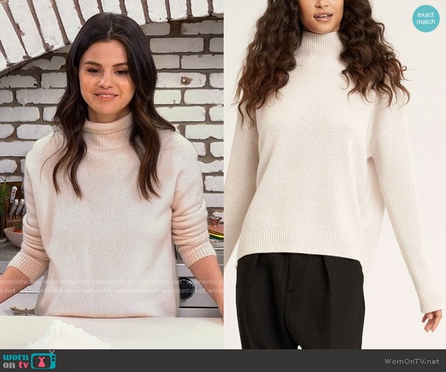 Naked Cashmere Joslyn Sweater worn by Selena Gomez on Selena + Chef