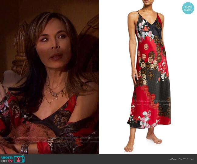 Medallion Nightgown by Natori worn by Kate Roberts (Lauren Koslow) on Days of our Lives