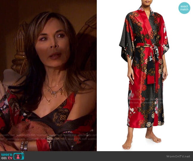 Medallion Robe by Natori worn by Kate Roberts (Lauren Koslow) on Days of our Lives