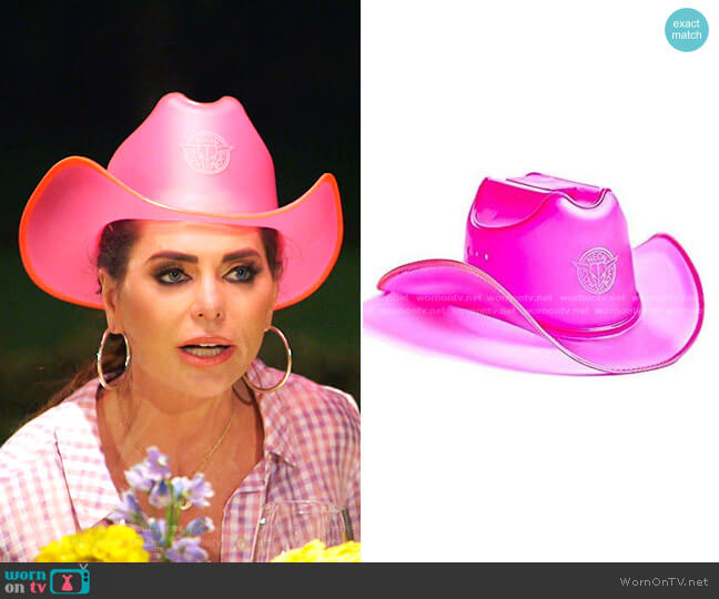 Glowing Light-Up Cowboy Hat by Neon Cowboys worn by D’Andra Simmons  on The Real Housewives of Dallas