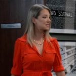 Nina’s red shirtdress on General Hospital