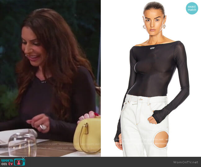 Basic Bodysuit by Off-White worn by Jennifer Aydin  on The Real Housewives of New Jersey