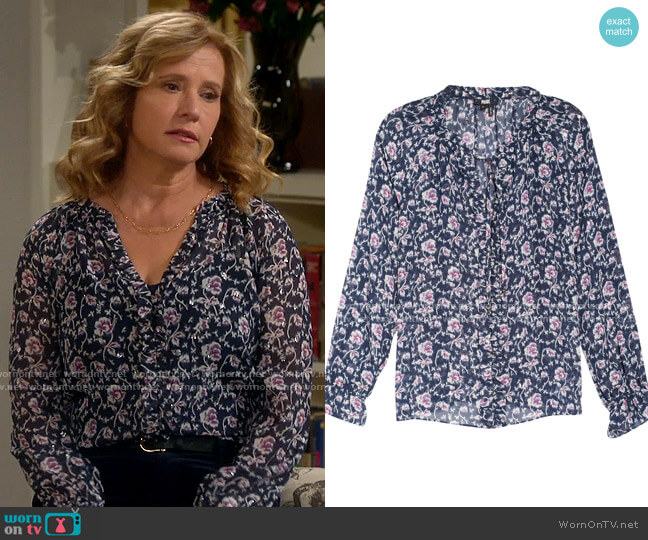 Paige Roma Blouse worn by Vanessa Baxter (Nancy Travis) on Last Man Standing