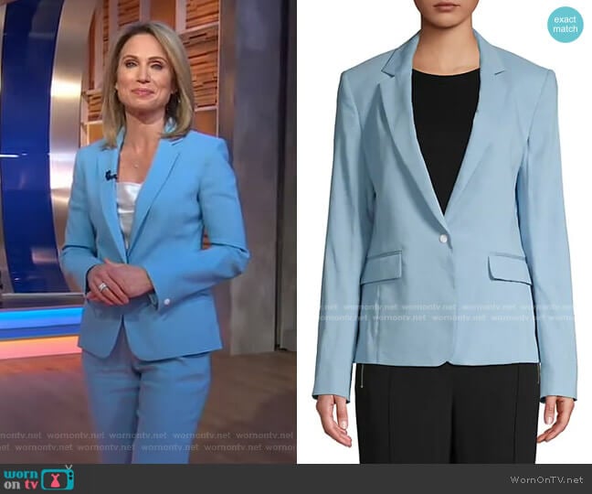 WornOnTV: Amy’s blue suit on Good Morning America | Amy Robach ...