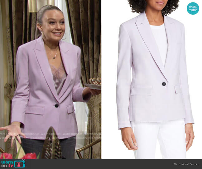 Rag & Bone Cairo Blazer worn by Abby Newman (Melissa Ordway) on The Young and the Restless