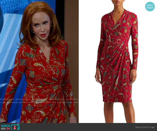 LAUREN Ralph Lauren Faria Dress worn by Sheila (Swoosie Kurtz) on Call Me Kat