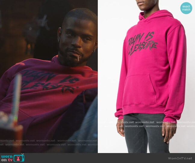 95 Hoodie Sweatshirt by RtA worn by Aaron Jackson (Trevor Jackson) on Grown-ish