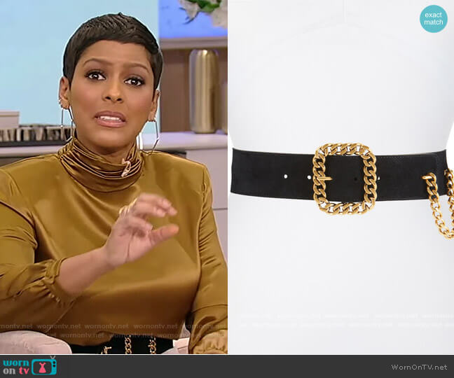 WornOnTV: Tamron’s gold metallic top on Tamron Hall Show | Tamron Hall ...