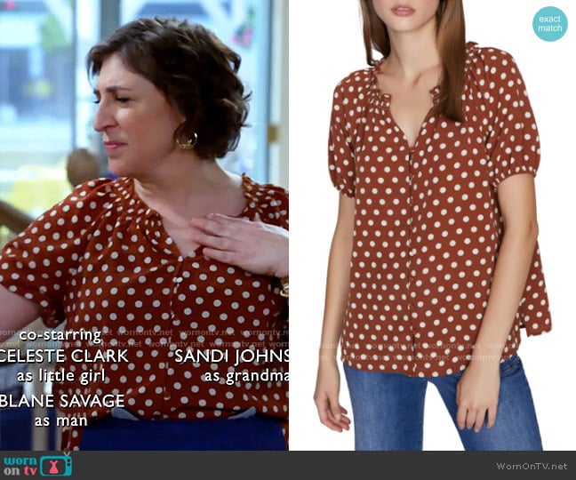 Sanctuary Westside Top in Moondance worn by Kat Silver (Mayim Bialik) on Call Me Kat