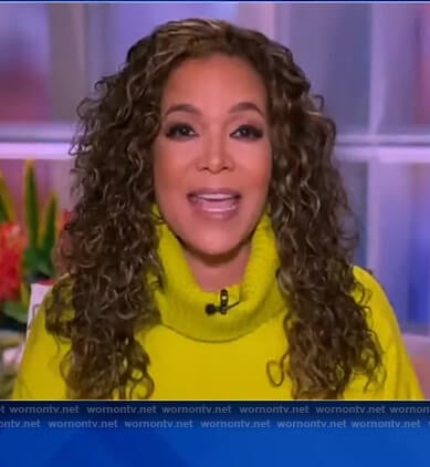Sunny’s neon turtleneck sweater on The View