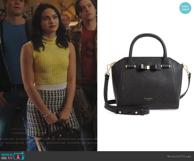 Janne Pebbled Leather Tote by Ted Baker worn by Veronica Lodge (Camila Mendes) on Riverdale