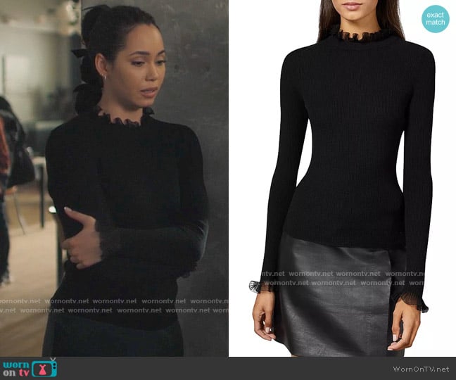 Ted Baker Dvana Sweater worn by Macy Vaughn (Madeleine Mantock) on Charmed