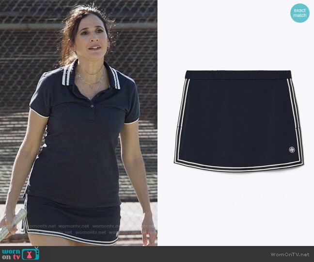 Side Slit Tennis Skirt by Tory Sport worn by Delia (Michaela Watkins) on The Unicorn