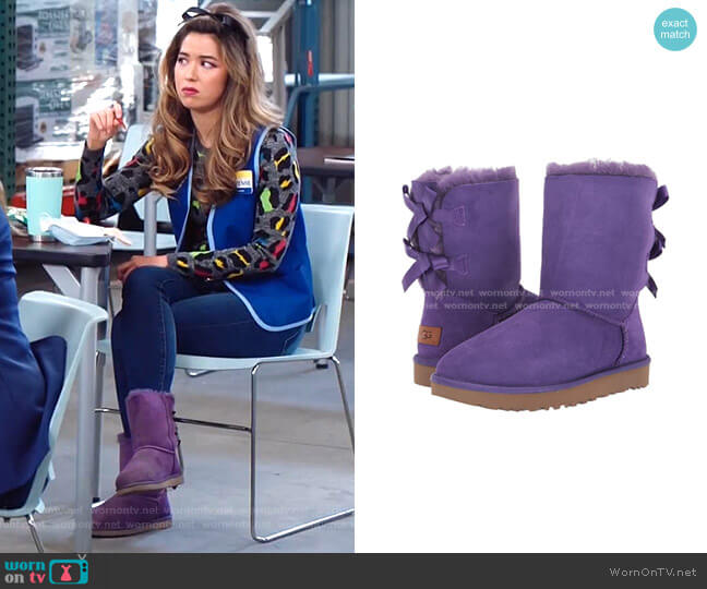 Bailey Bow II Boot by Ugg Kids worn by Cheyenne (Nichole Bloom) on Superstore
