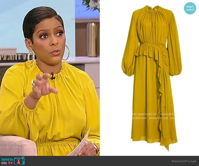 Odette Dress by Ulla Johnson worn by Tamron Hall on Tamron Hall Show