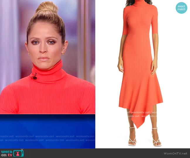 Erynna Turtleneck Midi Dress by A.L.C. worn by Sara Haines on The View