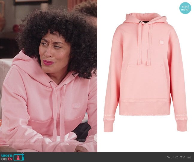 Face Hoodie by Acne Studios worn by Rainbow Johnson (Tracee Ellis Ross) on Black-ish